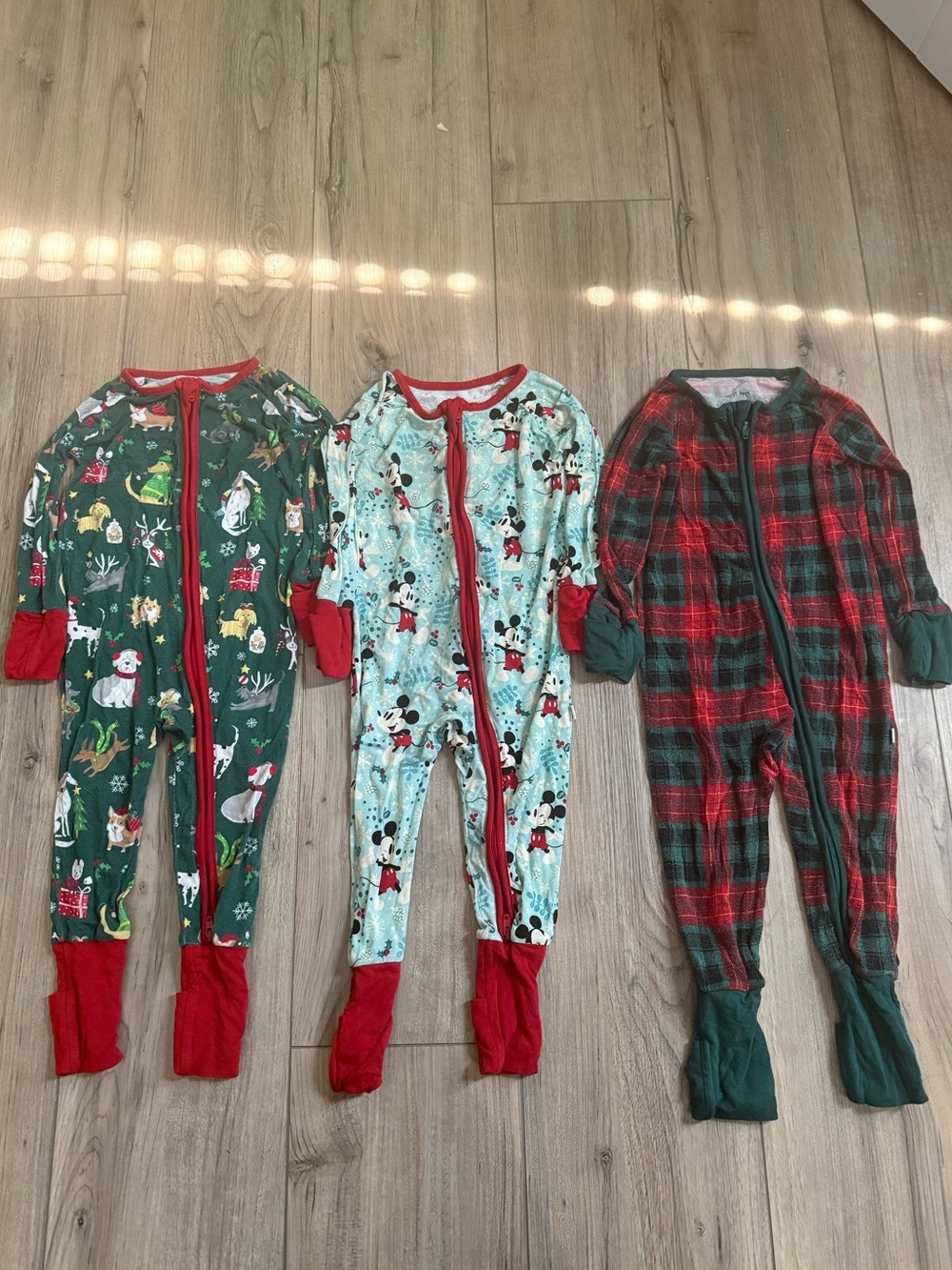 Little Sleepies Holiday 3 Piece Zippy Bundle Size 6-12 months